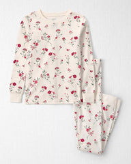 Girls 2-Piece Organic Cotton Pajamas in Rosethorn Hollow