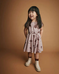 Toddler Girl Avenue Twirl™ Dress in Floral Print - Mauve