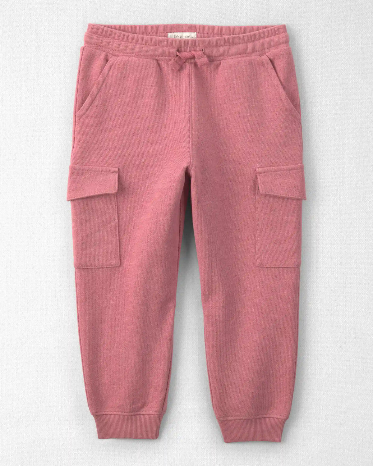 Toddler Girl Organic Cotton French Terry Cargo Pants
