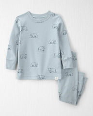 Baby 2-Piece Organic Cotton Pajamas in Winter Bears