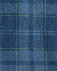 Toddler Boy Plaid Denim Button-Down Shirt - Dark Wash