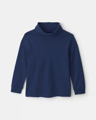 Boys Long-Sleeve Turtleneck - Navy Blue