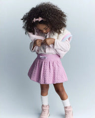 Toddler Girl Colorblock Zip-Up Jacket - Light Pink/Cream