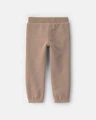 Toddler Girl Fleece Joggers - Brown