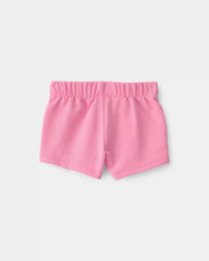 Baby Girl French Terry Shorts - Pink