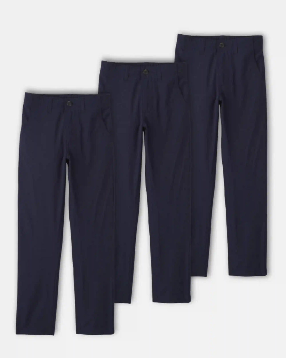 Boys 3-Pack Uniform Active Pants - Navy