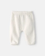 Baby 2-Piece Bear Fleece Long-Sleeve Top & Pant Set - Cream