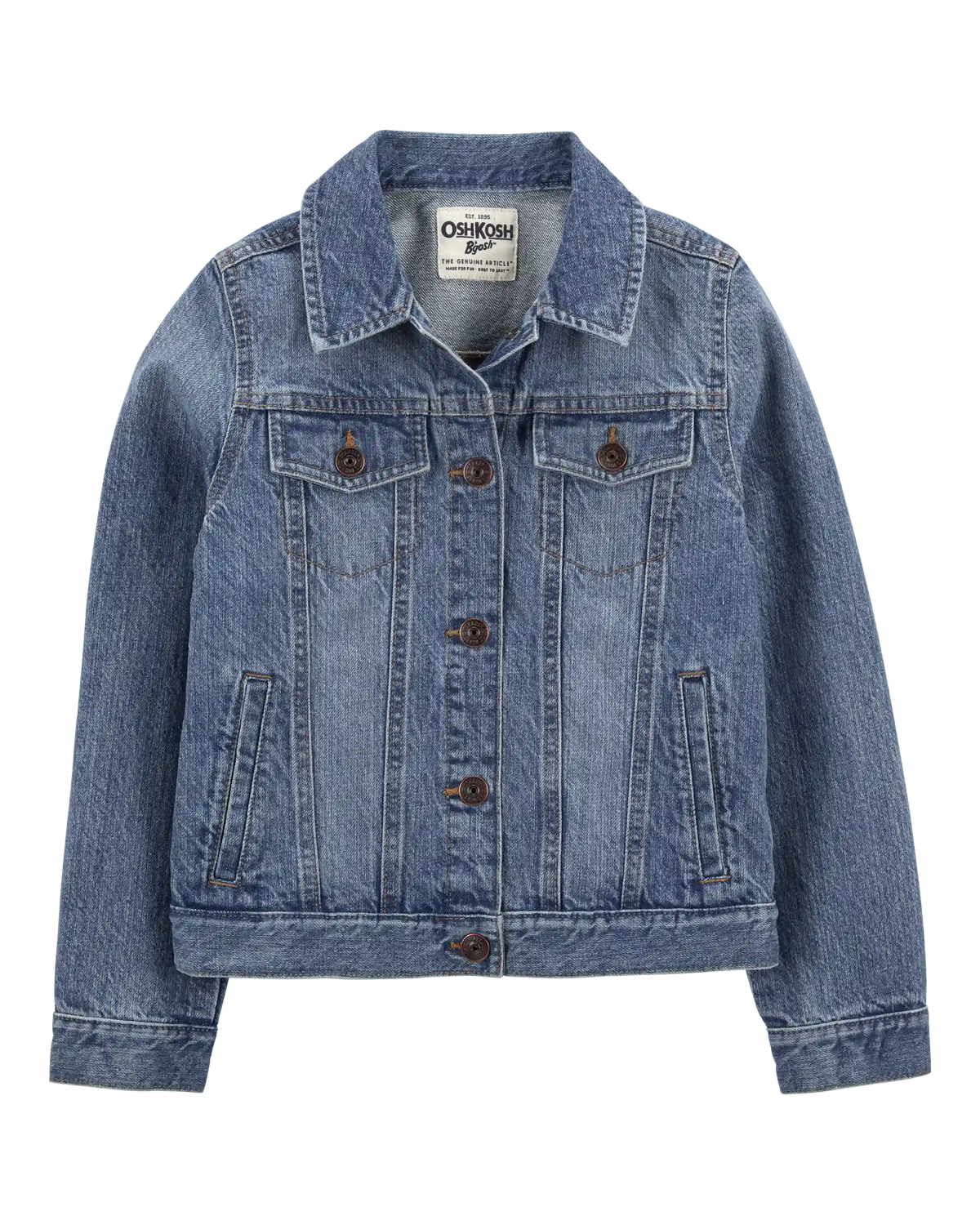 Girls Denim Jacket - Medium Wash