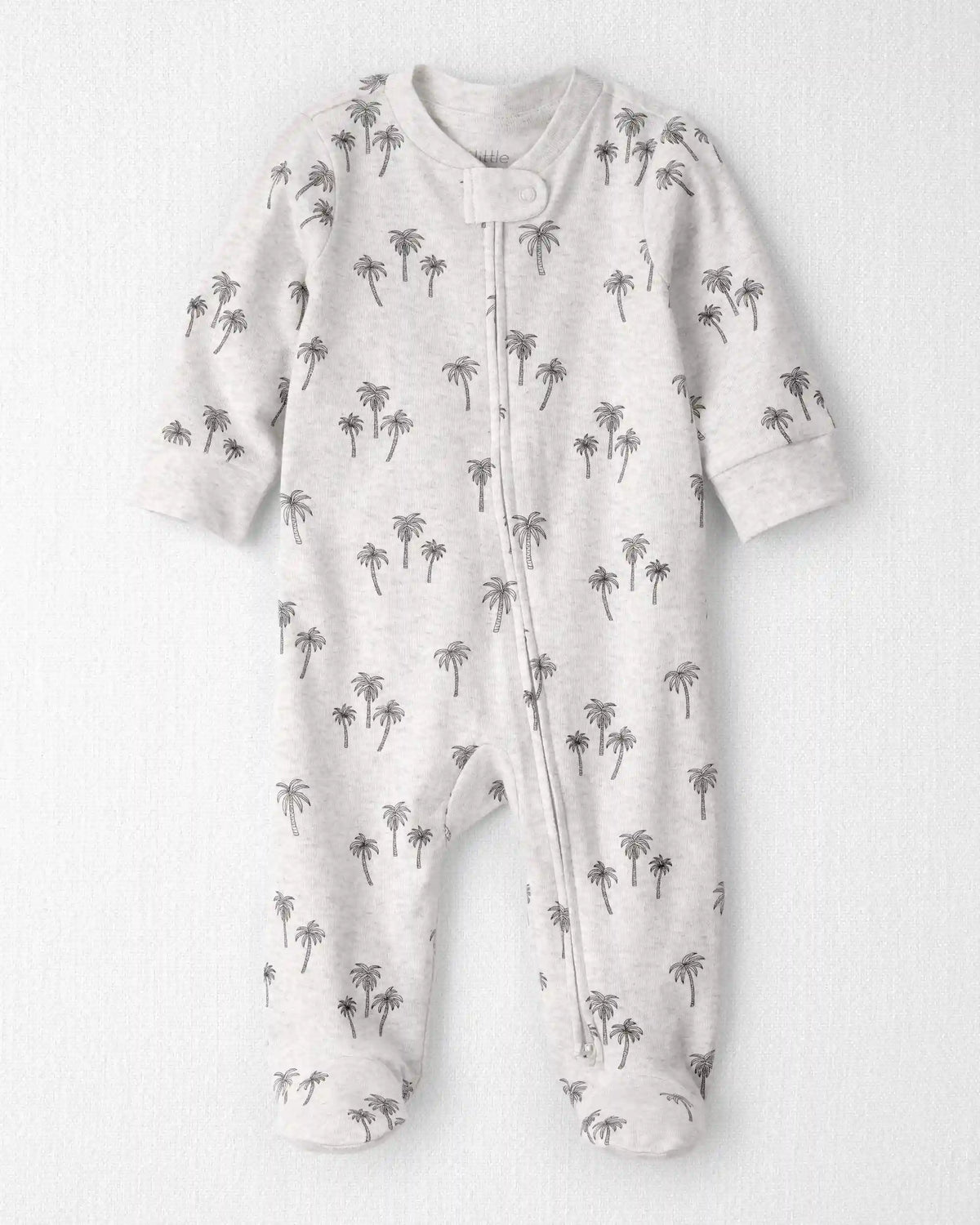 Baby Organic Cotton Sleep & Play Pajamas in Palm Trees