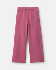 Girls Fleece Wide-Leg Active Pants - Pink