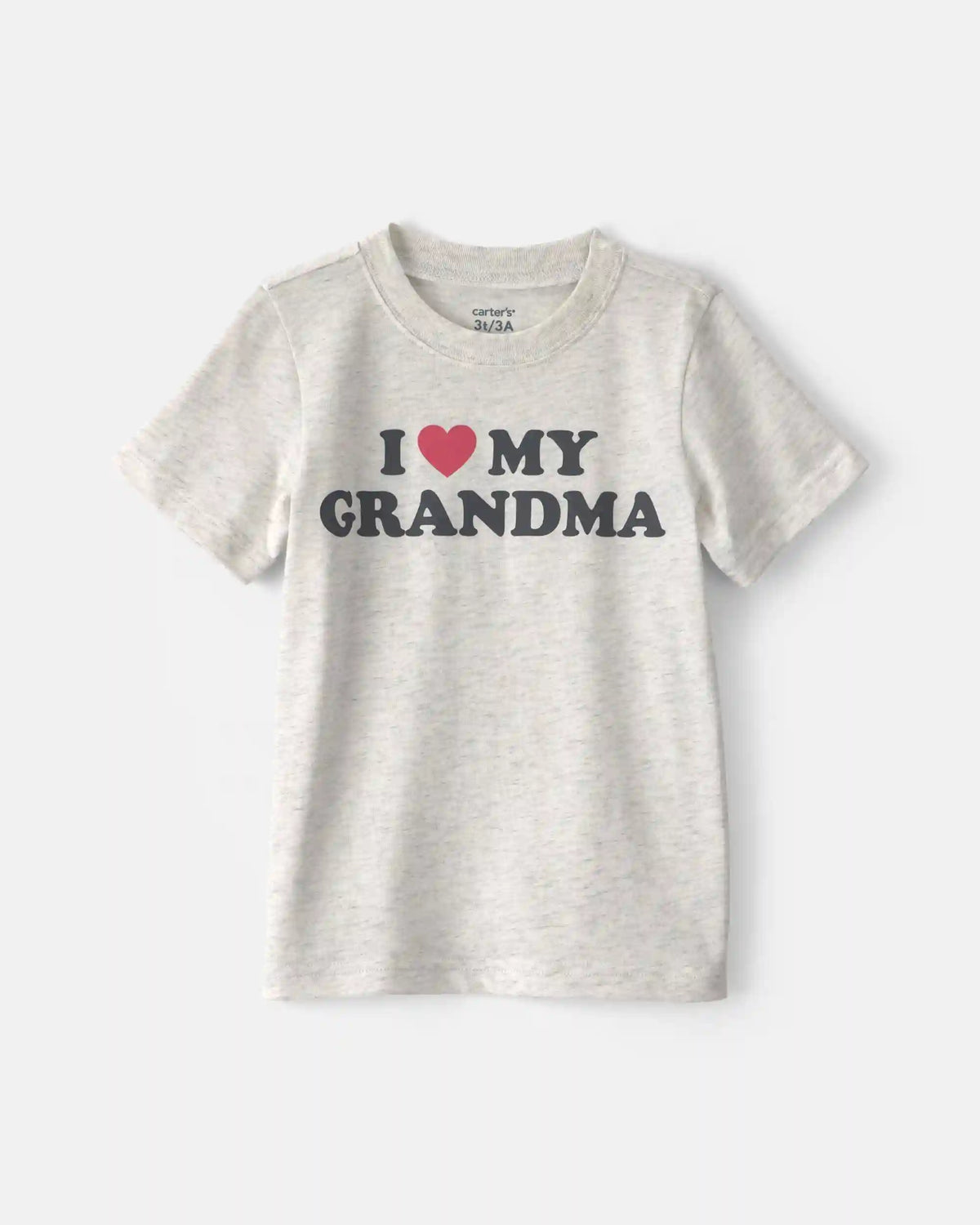 Toddler 'I Love My Grandma' Heart Graphic Tee - Grey