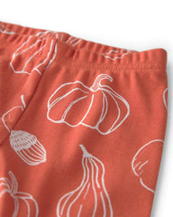Baby 2-Piece Organic Cotton Pajamas in Autumn Gourds