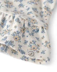 Baby Girl 2-Piece Top & Short Set Made with Organic Cotton in Spring Bloom Print