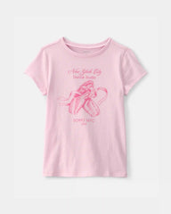 Girls Ballet Graphic Tee - Pink