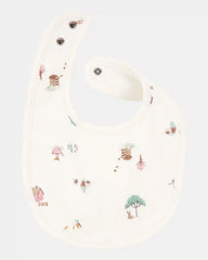 Baby 3-Pack Floral Bibs - Pink/Ivory