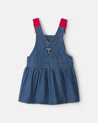 Baby Girl Chambray Denim Skirtall - Medium Wash