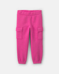 Baby Girl Heart Fleece Hoodie & Pant Set - Pink