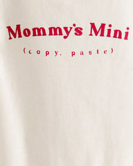 Baby 'Mommy's Mini' Short-Sleeve Graphic Bodysuit - Cream
