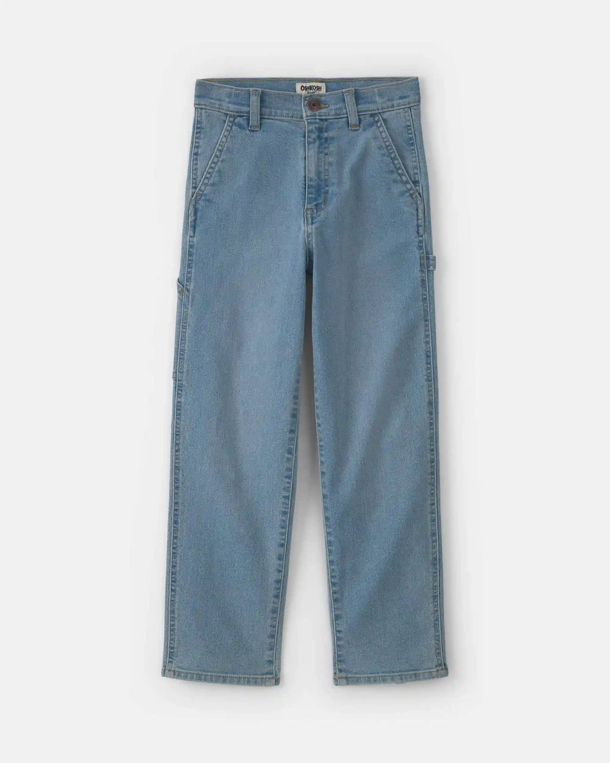 Boys Straight-Leg Jeans - Light Wash