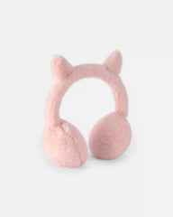 Girls Cat Earmuffs - Pink