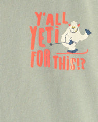 Toddler Boy Yeti Long-Sleeve Graphic Tee - Green