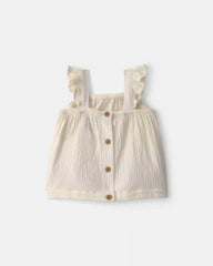 Baby Girl 2-Piece Floral Top & Short Set - Black/Ivory