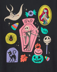Girls Disney© Nightmare Halloween Graphic Tee - Black