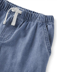 Kids Organic Cotton Denim Cargo Pants