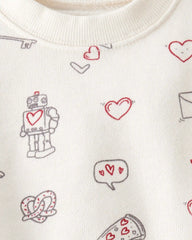 Baby 2-Piece Organic Cotton Set in Little Loves Print