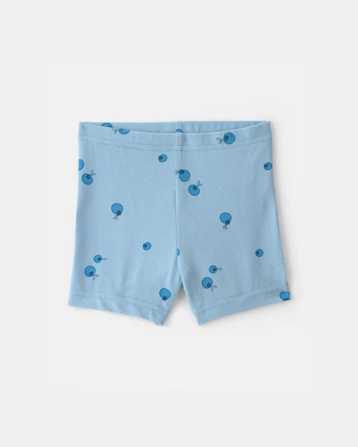 Baby Girl Blueberry Bike Shorts - Blue