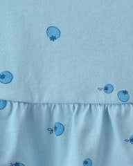 Toddler Girl Blueberry Peplum Tank Top - Blue