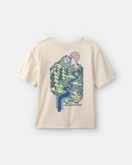Boys Landscape Graphic Tee - Cream