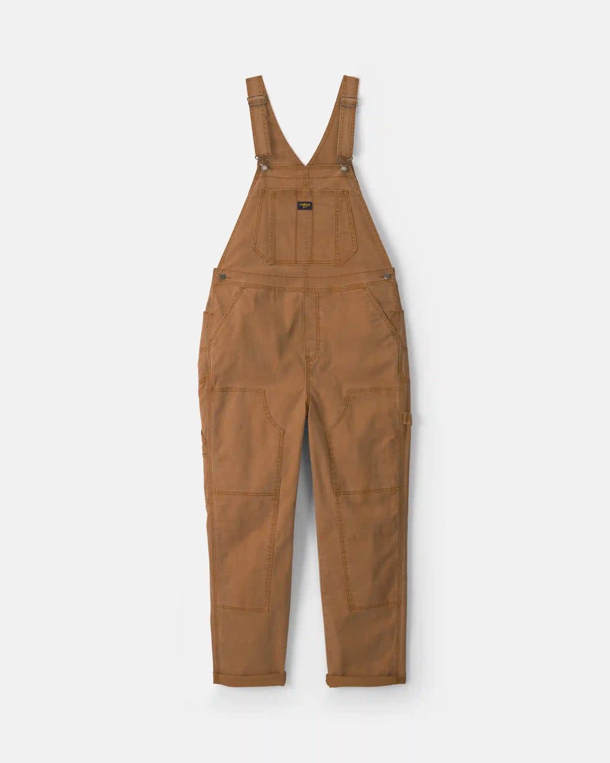 Adult Twill Overalls - Brown