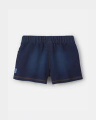 Toddler Girl French Terry Knit Shorts - Dark Wash