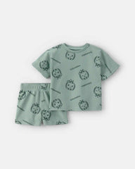 Baby Boy 2-Piece CoComelon Short-Sleeve Top & Short Set - Green