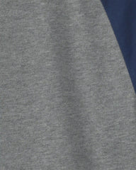 Boys Color Block Long-Sleeve T-Shirt - Grey/Navy Blue