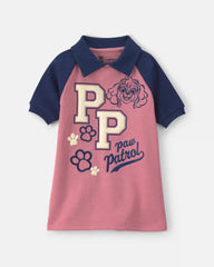 Toddler Girl Paw Patrol® Polo Dress - Pink/Navy Blue