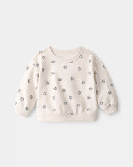 Baby Soccer French Terry Pullover Sweatshirt - Ivory