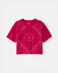 Girls Bandana Tee - Red