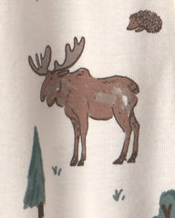 Baby Organic Cotton Sleep & Play Pajamas in Woodland Creatures