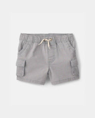 Baby Boy Cargo Pocket Shorts - Grey