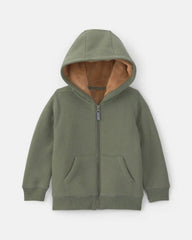 Toddler Boy Fleece Zip-Up Jacket - Green