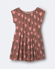Toddler Girl Avenue Twirl™ Dress in Tulip Print - Brown