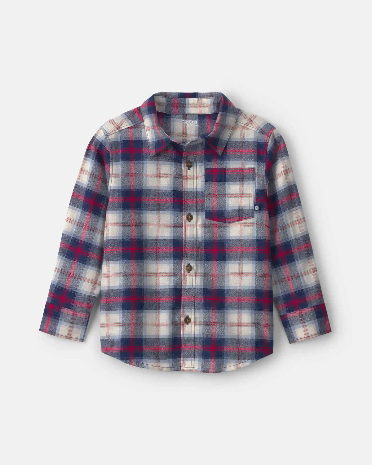 Toddler Boy Plaid Long-Sleeve Button-Down Shirt