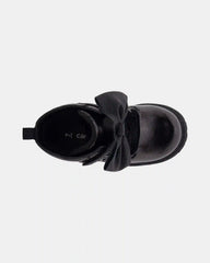Toddler Girl Bow Ankle Boots - Black