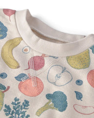 Toddler Organic Cotton Set in Veggie Fruit Print