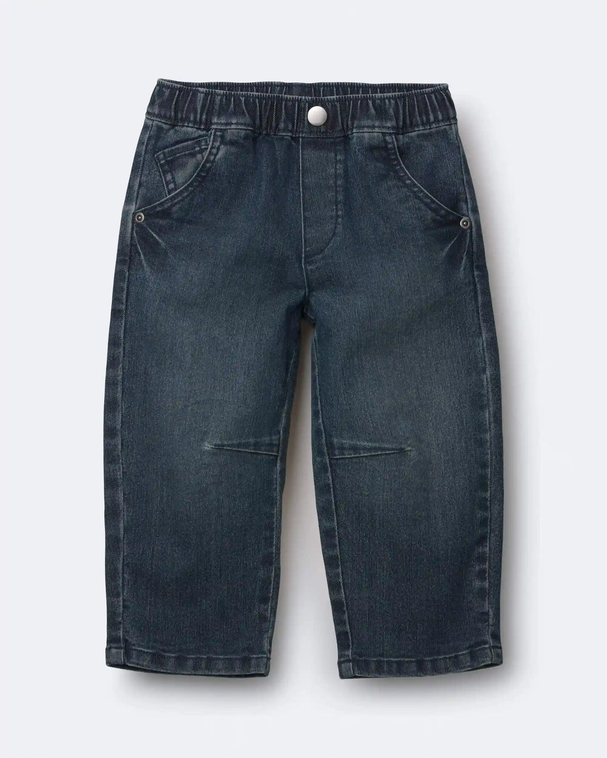 Toddler Barrel Jean in Medium Wash - Blue
