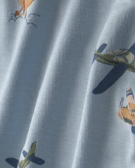 Baby Boy 2-Pack PurelySoft™ Vintage Plane Rompers - Blue