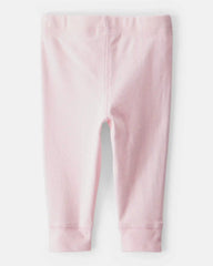 Baby Girl 2-Pack Ruffle-Detail Cotton Pants - Grey/Pink