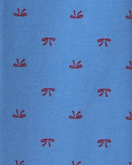 Toddler Girl Bow Cotton Pull-On Stretch Flare Leggings - Blue